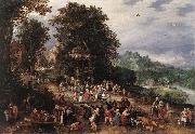 BRUEGHEL, Jan the Elder A Flemsh Fair ds oil